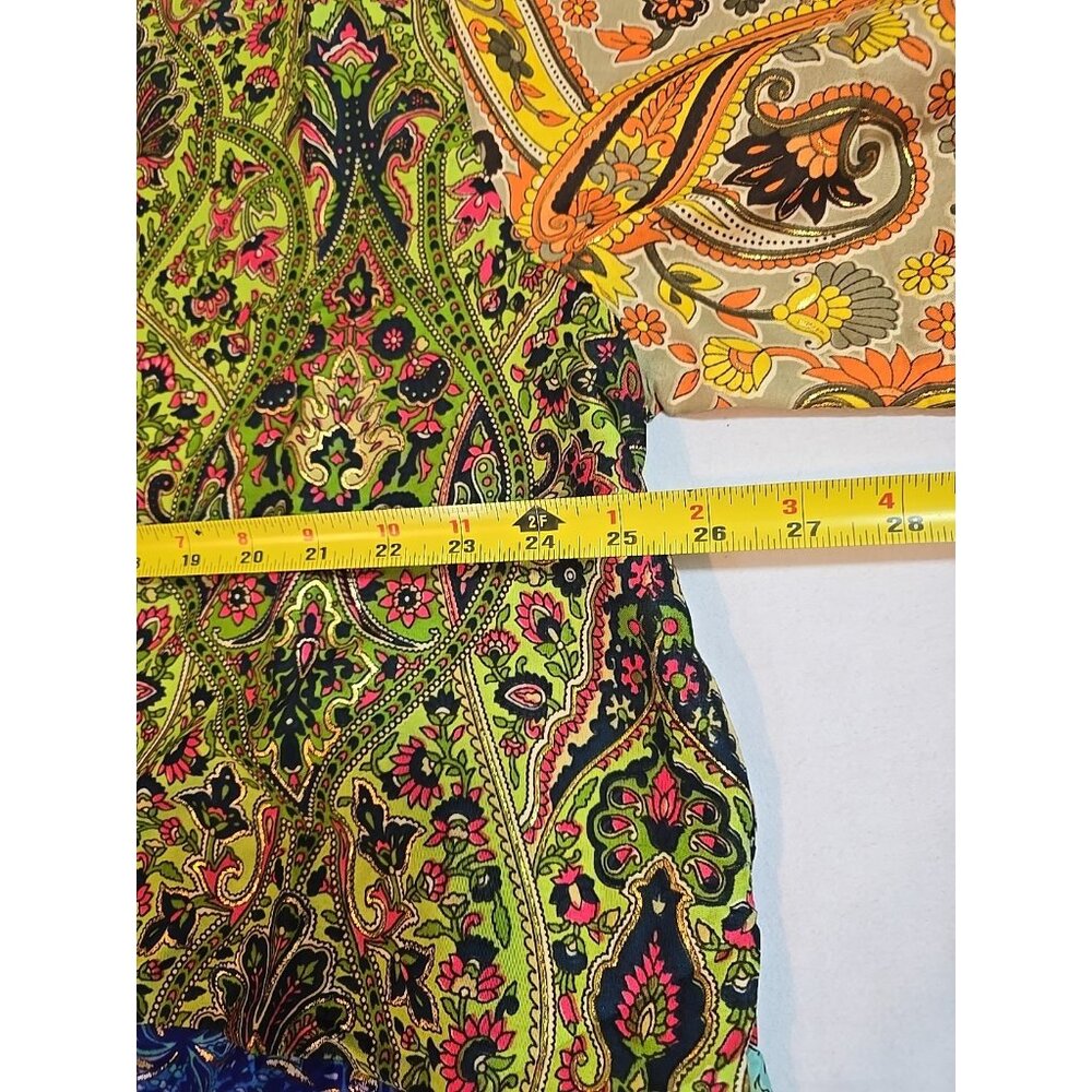 Patchwork print kimono Silk‎ Blend Tie short length  size S - Size XL New - Picture 12 of 16
